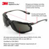 Picture of 3M Safety Glasses, Virtua CCS, ANSI Z87, Anti-Fog, Gray Lens, Black Frame, Corded Ear Plug Control System, Removable Foam Gasket