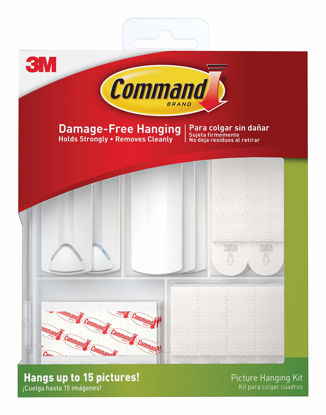 Picture of Command Picture Hanging Kit, Various Sized Picture Hanging Hooks and Strips to Hang Up to 15 Pictures, Indoor Use, Decorate Damage-Free