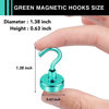 Picture of LOVIMAG Magnetic Hooks，25Lbs Magnets with Hooks for Cruise, Magnetic Hooks for Hanging, Fridge, Classroom, Refrigerator, Ceiling, Office, Kitchen. Grill, Garage-6 Pack of Green