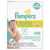 Picture of Baby Wipes Refill, 588 count - Pampers Sensitive Water Based Hypoallergenic and Unscented Baby Wipes (Packaging May Vary)