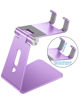 Picture of OMOTON Adjustable Cell Phone Stand, C2 Aluminum Desktop Phone Holder Dock Compatible with iPhone 11 Pro Max Xs XR 8 Plus 7 6, Samsung Galaxy, Google Pixel, Android Phones, Purple