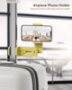 Picture of Airplane Travel Essentials Phone Holder, Universal Handsfree Phone Mount for Flying 360 Degree Rotation, Travel Gift Accessory for Airplane, MiiKARE Travel Must Haves Phone Stand for Desk,Table-Yellow