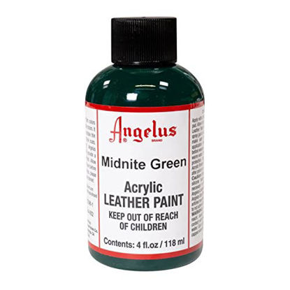 Picture of Angelus Acrylic Leather Paint, 4 oz, Midnight Green