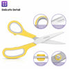 Picture of Scissors, Taotree 8" Scissors All Purpose Bulk Pack of 5, Stainless Steel Sharp Scissors for Office Home General Use, High/College School Classroom Teacher Student Kids Scissors Supplies, Same Size