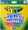 Picture of Crayola Ultraclean Broadline Classic Washable Markers (10 Count), (Pack of 2)