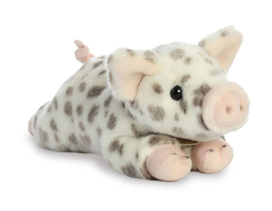 Picture of Aurora® Adorable Miyoni® Spotted Piglet Stuffed Animal - Lifelike Detail - Cherished Companionship - White 11 Inches