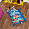 Picture of EVERYDAY KIDS Toddler Nap Mat with Removable Pillow -Choo Choo Train- Carry Handle with Fastening Straps Closure, Rollup Design, Soft Microfiber for Preschool, Daycare, Sleeping Bag - Ages 2-6 Years