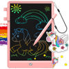 Picture of FLUESTON Toys for Girls Boys LCD Kids Writing Tablet 10 Inch Drawing Pad, Colorful Screen Doodle Learning Board for Preschool Kids, Travel Gifts Girl Boy Toys for Age 3 4 5 5+ 6-8 8-10 Toddler