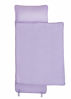 Picture of EVERYDAY KIDS Nap Mat with Removable Pillow - Lavender - Carry Handle with Straps Closure, Rollup Design, Soft Microfiber for Preschool, Daycare, Travel Sleeping Bag - Ages 3-6 Years