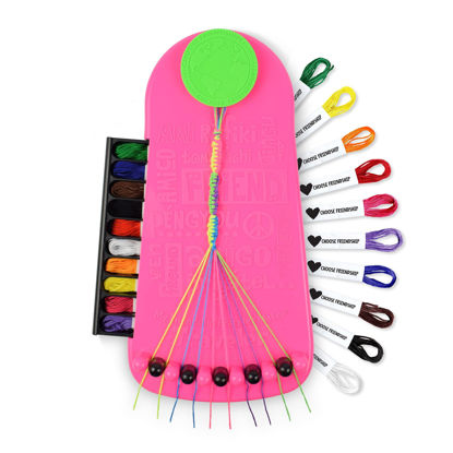  DOODLE HOG Friendship Bracelet Kit with Alphabet Beads, String  & Bracelet Charms for Girls Ages 8-12 - Jewelry Making Kit