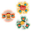 Picture of 3PCS ALASOU Silicone Suction Cup Spinner Toys for 1 2 Year Old Boy&Girl|Toddler Toys Age 1-2|1 2 Year Old Boy Birthday Gift for Infant|Sensory Baby Bath Toys for Toddlers 1-3