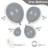 Picture of RUBFAC Pastel Gray Balloons Different Sizes 105pcs 5/10/12/18 Inch for Garland Arch, Premium Latex Party Balloons for Birthday Baby Shower Gender Reveal Party Decorations