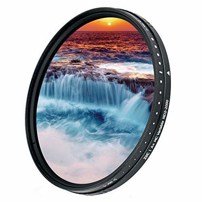 Picture of JJC 52mm ND Filter ND2-2000 VND Variable Neutral Density Fader for Canon EF-S 24mm f2.8, Sigma 30mm f1.4, Fujifilm XC 15-45mm f3.5-5.6, Nikon AF-S 18-55mm Lens & Other Lenses with 52mm Filter Thread