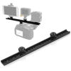 Picture of Cold Shoe Bracket Extension Bar, 11.6" Tripod Bracket Mount Dual Camera Flash Mount Can Be Adjust Easily, Aluminum Hot Shoe Extension Bar with 1/4" & 3/8" Screw for Camera LED Video Light Flash Light