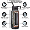 Picture of HYDRO CELL Stainless Steel Insulated Water Bottle with Straw - For Cold & Hot Drinks - Metal Vacuum Flask with Screw Cap and Modern Leakproof Sport Thermos for Kids & Adults (Graphite/Black 32oz)