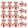 Picture of 12Pack Rose Gold Fridge Magnets Refrigerator Magnets Adults Magnets for Whiteboard School Office Locker Kitchen Decorative Small and Strong