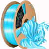 Picture of OVV3D Silk PLA Filament 1.75mm, Upgrade Sky Blue PLA Filament 3D Printer Filament, Silk Blue 3D Printing Filament, 3D Filament 1.75 +/- 0.02mm, Silk 1.75 PLA Filament for 3D Printer and 3D Pen, 1kg