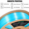 Picture of OVV3D Silk PLA Filament 1.75mm, Upgrade Sky Blue PLA Filament 3D Printer Filament, Silk Blue 3D Printing Filament, 3D Filament 1.75 +/- 0.02mm, Silk 1.75 PLA Filament for 3D Printer and 3D Pen, 1kg