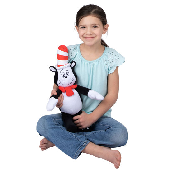 Picture of Dr Seuss Cat in The Hat Kids Bedding Super Soft Plush Cuddle Pillow Buddy, One Size, By Franco