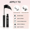 Picture of Cluster Lash Glue Mascara Wand, Black Eyelash Glue for Individual Lashes Higu Lash Bond Glue for Lash Clusters DIY Lash Extension Glue All Day Wear Super Strong Hold 72 Hours (5ml/0.17fl.oz)