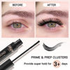 Picture of Cluster Lash Glue Mascara Wand, Black Eyelash Glue for Individual Lashes Higu Lash Bond Glue for Lash Clusters DIY Lash Extension Glue All Day Wear Super Strong Hold 72 Hours (5ml/0.17fl.oz)