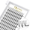 Picture of QUEWEL Premade Fans Eyelash Extensions 12D 0.07C MIX9-16 Middle Part Premade Volume Lash Extensions Short Stem 3D~10D 12D 14D .07/.10 C/D 10-18mm Long Lasting Premade Lash Fans(12D-0.07C-MIX9-16)