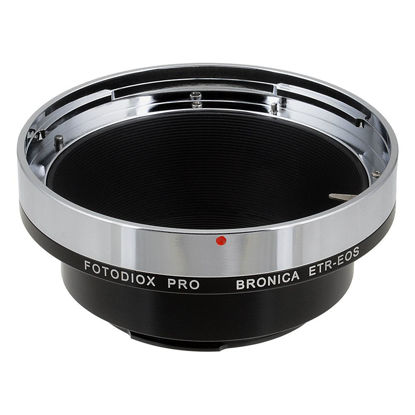 Picture of Fotodiox Pro Lens Mount Adapter, Bronica ETR Lens to Canon EOS Camera Mount Adapter, for Canon EOS 1D, 1DS, Mark II, III, IV, 1DC, 1DX, D30, D60, 10D, 20D, 20DA, 30D, 40D, 50D, 60D, 60DA, 5D, Mark II, Mark III, 7D, Rebel XT, XTi, XSi, T1, T1i, T2i, T3, T3i, T4, T4i, C300, C500