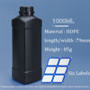 Picture of Fuyunohi 3x1L HDPE Darkroom Chemical Storage Bottles Square Liquid Container Bottle Anti Oxidation Storage Film Photo Developing Processing Equipment with Label,Black