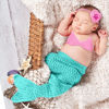 Picture of Janmercy Mermaid Newborn Photography Props Baby Props Outfit Handmade Crochet Baby Outfit Tail Baby Photo Props Cute Photo Costume