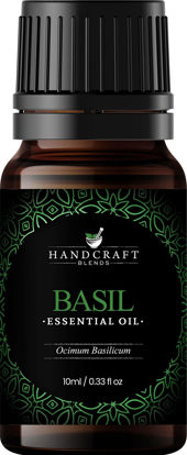 Picture of Handcraft Basil Essential Oil - 100% Pure and Natural - Premium Therapeutic Grade Essential Oil for Diffuser and Aromatherapy - 0.33 Fl Oz