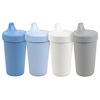 Picture of Re Play 4pk - 10 oz. No Spill Sippy Cups for Baby, Toddler, and Child Feeding in Denim, Ice Blue, White and Grey - BPA Free - Made in USA from Eco Friendly Recycled Milk Jugs - Cool Blue