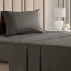 Picture of Twin Size Sheet Set - Breathable & Cooling Sheets - Hotel Luxury Bed Sheets - Extra Soft - Deep Pockets - Easy Fit - 3 Piece - Wrinkle Free - Comfy - Dark Grey Bed Sheets - Twins Sheets - 3 PC