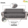 Picture of Easy-Going 4 Seater Sofa Slipcover Reversible Sofa Cover Water Resistant Couch Cover with Foam Sticks Elastic Straps Furniture Protector for Pets Kids Children Dog Cat (XX-Large, Gray/Ivory)