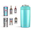 Picture of Frost Buddy Universal 2.0 5 Sizes in 1 Insulated Can Cooler - Stainless Steel Can Cooler for 12 oz & 16 oz Regular or Slim Cans & Bottles - Stainless Steel (Aqua)