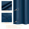 Picture of Mrs Awesome Shower Curtain Liner with 6 Magnets Beige PEVA 8G Thick & Heavy Duty, Waterproof Plastic Shower Curtains for Bathroom, Standard Size 72 x 72 inch, Navy Blue