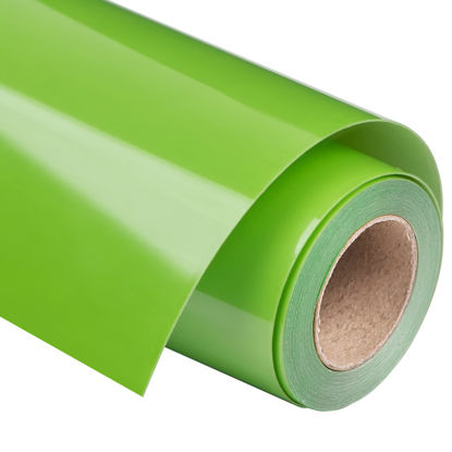 Picture of VINYL FROG Heat Transfer Vinyl Roll HTV Vinyl - 12"x12ft Light Green Iron on Vinyl for T-Shirts, Heat Press Vinyl for DIY Craft Designs (Light Green)