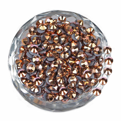 Picture of LPBeads 2000 Pieces SS20 Rose Gold AB Hotfix Rhinestones Flatback Round Crystal Glass Rhinestones Gems for Crafts Nail Face Art Clothes Shoes Bags DIY