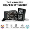 Picture of SHASHIBO Shape Shifting Box - Award-Winning, Patented Fidget Cube w/ 36 Rare Earth Magnets - Transforms Into Over 70 Shapes, Gift Box, Download Fun in Motion Toys Mobile App (Black & White, 2 Pack)