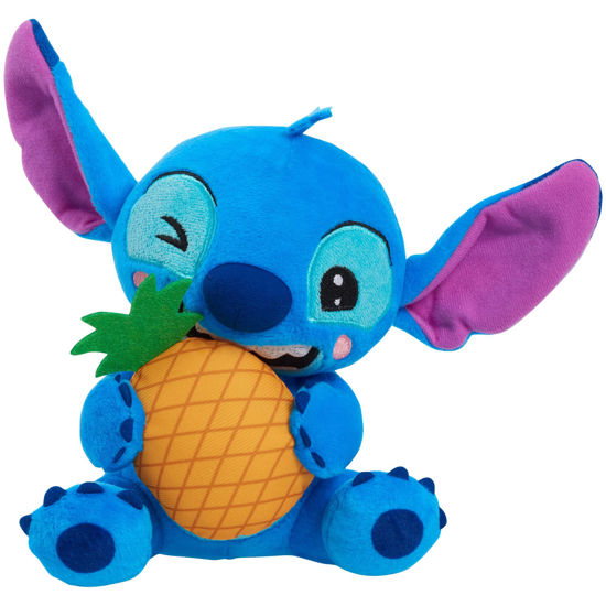 Picture of Disney Stitch Small Plush Stitch and Pineapple, Stuffed Animal, Blue, Alien, Kids Toys for Ages 2 Up