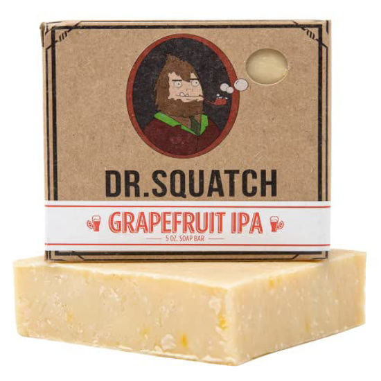 Picture of Dr. Squatch All Natural Bar Soap for Men with Zero Grit, Grapefruit IPA