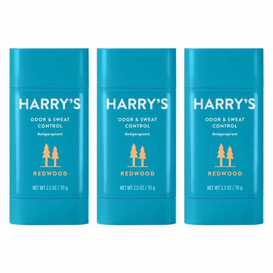 Picture of Harry's Deodorant & Antiperspirant - Odor & Sweat Control Antiperspirant for Men - Redwood, 2.5 Oz (Pack of 3)