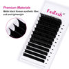 Picture of Easy Fan Volume Lashes Eyelashes Extension 0.03 L Curl 12mm Mega Volume Lash Extensions FADLASH Self Fanning Lash Extension Supplies Lash Trays Automatic Flowering (0.03-L, 12mm)