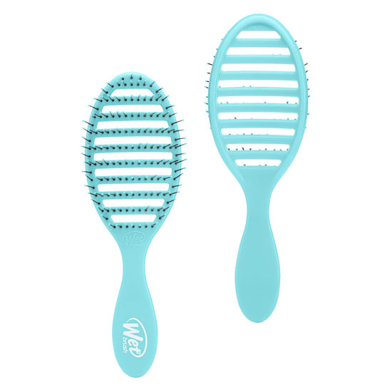 Picture of Wet Brush Speed Dry Hair Brush, Amazon Exclusive Aqua - Vented Design & Soft HeatFlex Bristles Are Blow Dry Safe - Ergonomic Handle Manages Tangle & Uncontrollable Hair - Pain-Free Hair Accessories