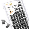 Picture of Lash Clusters D Curl 16mm DIY Lash Extensions 72 Clusters Lashes B&Q LASH Wispy Fluffy Eyelash Clusters Extensions Single Lashes Individual Lashes Cluster DIY at Home (B19,D-16mm)