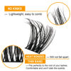 Picture of Lash Clusters D Curl 16mm DIY Lash Extensions 72 Clusters Lashes B&Q LASH Wispy Fluffy Eyelash Clusters Extensions Single Lashes Individual Lashes Cluster DIY at Home (B19,D-16mm)