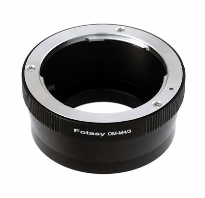 Picture of Fotasy Olympus OM Lens to M4/3 Adapter, OM to MFT Mount Converter, Compatible with Panasonic G7 G9 GF8 GH5 GX7 GX8 GX9 GX850 G90 G91 G95 G100 Olympus E-M1 E-M5 E-M10 I II III E-PM2 E-PM1 Pen-F E-M1X