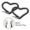 Picture of Telephone Cord Detangler,LOVK 2 Pack 13Ft Uncoiled / 2Ft Coiled Telephone Handset Cord with 2 Pack 360 Degree Rotating Landline Cable Detangler Swivel Cord Untangler Telephone Accessory