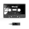 Picture of Mwin Audio Cassette Head Cleaner Tape w/ 1 Cleaning Fluids Care Wet Maintenance Kit, Cleaner for Cassette Tape Player/Boombox/Deck/Recorder