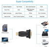 Picture of OIKWAN USB to RS232 Adapter with FTDI Chipset, USB to RS232 Male DB9 Serial Converter for Cashier Register, Modem, Scanner, Industriual Machinery, CNC, Black