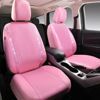 Picture of CAR PASS Bling Car Seat Covers, Shining Rhinestone Waterproof Faux Leather Pink Car Accessories Two Front Only Universal Fit 95% Auto Glitter Crystal Sparkle Strips for Cute Women Girl, Pink Diamond